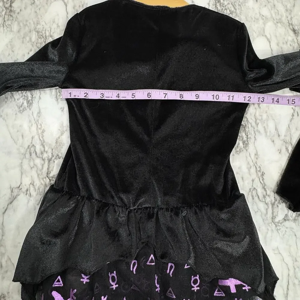 Spirit Dark Coven Witch Costume Academy Halloween Child Size 4-6 Tunic Leggings